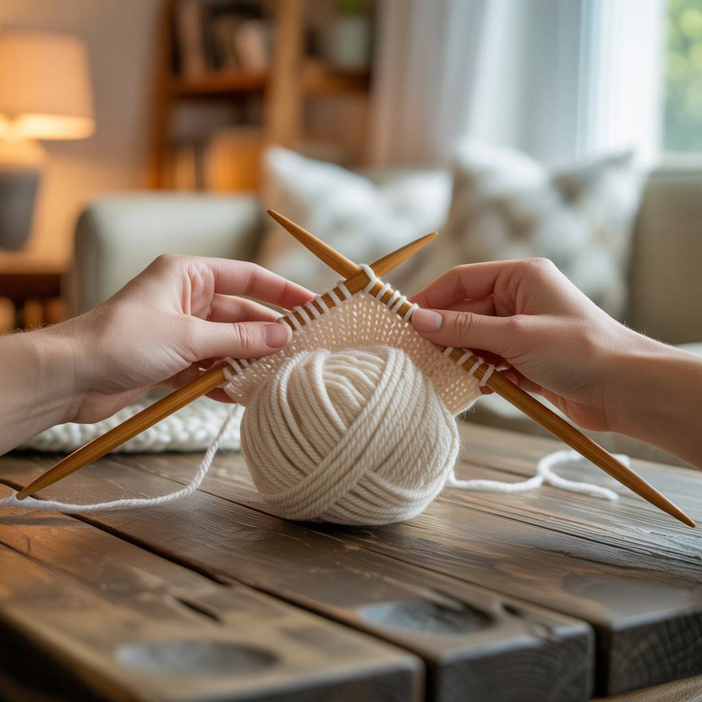 Cours de tricot en groupe